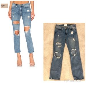 Frame Denim Le High Straight Jeans in Le Debs 26